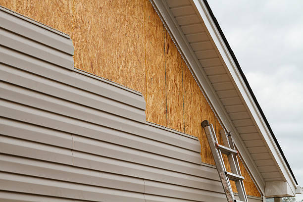 Professional Siding technician working in Waverly, FL